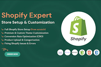 create, customize, and optimize your shopify store for high sales