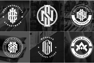 do urban streetwear clothing brand luxury fashion clothing line logo design