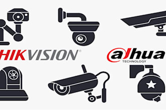 configure hikvision or dahua cameras and nvr