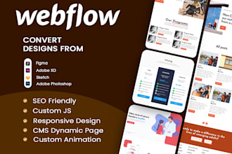 develop a dynamic and responsive webflow website