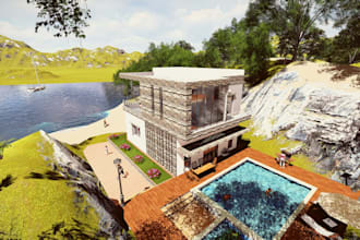 create 3d visualization exterior