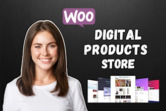 build a digital products woocommerce store