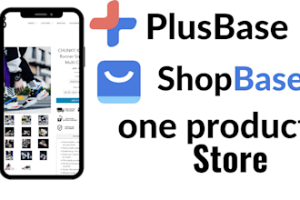 create professional  plusbase shopbase  one product  store