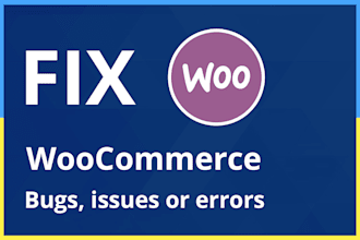 fix any woocommerce issues