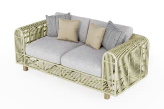 do 3d modeling and rendering of rattan furniture designs
