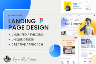 design a professional and conversion focused landing page in figma
