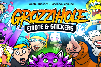 create emotes sticker for twitch discord facebook gaming
