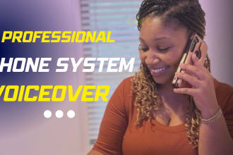 provide the voice for your IVR, pbx or voicemail system