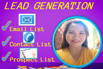 do lead generation and valid email, real estate, list building