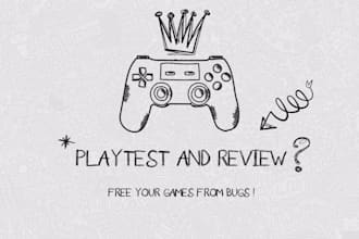thoroughly test and review your games