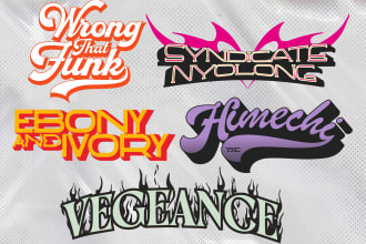 do tshirt design for funky, vintage, gangsta, artsy streetwear