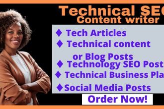 write your technical SEO content for your websites and blog