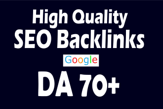 create seo backlinks high da quality dofollow link building google ranking