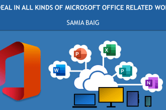 do all ms office related task and be your virtual assistant