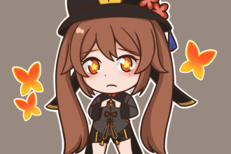 draw super cute simple chibi for an affordable price