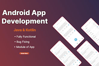 develop your android app with java and kotlin