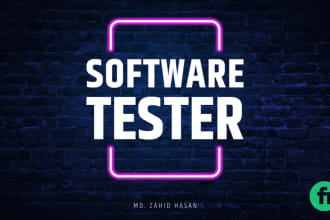 do QA testing and user testing for your software