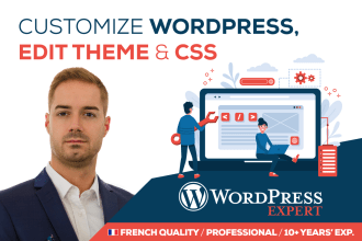 customize wordpress, edit theme, template, css, plugins