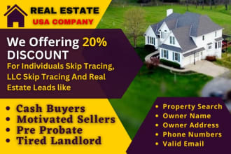 do offer real estate cash buyers property leads list