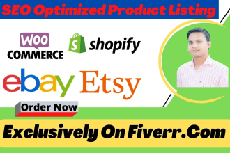 do woocommerce and shopify SEO optimization product listing