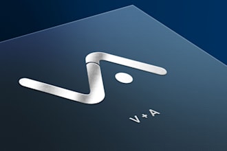do creative minimal monogram logo design in 24 hours