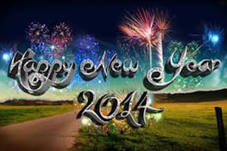 create new year greetings