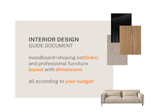 create interior design mood boards with shopping list