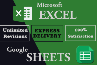 automate excel, google sheets and design spreadsheet templates