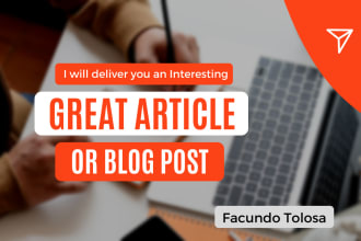 write an engaging and original article in english or spanish