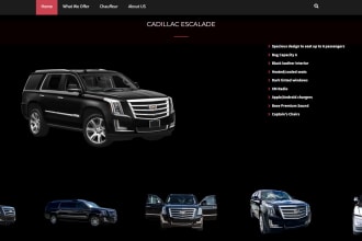 create a black car and chauffeur booking wordpress website