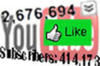 get your Youtube video 300 likes and favorites + a free eBook on how to gain thousands of real subscribers daily