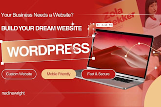 create a wordpress website and fix