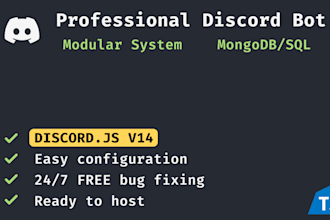 build a host ready discord bot with discordjs and mongodb