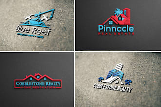 design home renovation, construction, roofing, handyman logo