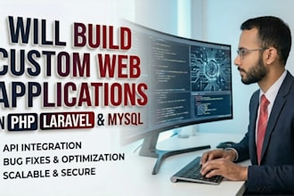 custom web applications in PHP laravel