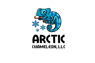design modern arctic chameleon logo