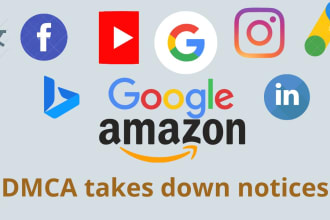 send dmca takedown notices to remove infrining content