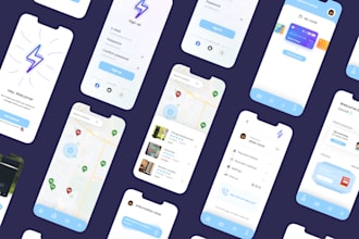 design a high quality UI UX modern app design using figma