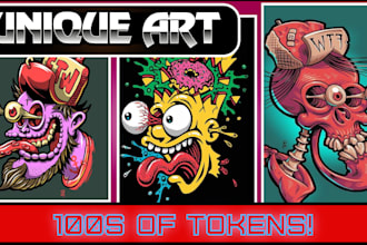 make any crypto art, nft art and generate 10k art collection