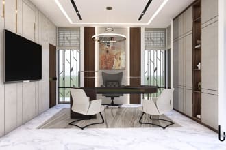 design office, meeting room, cafe, restaurant, workstation interior