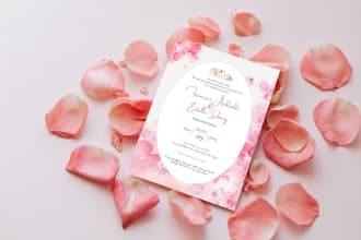 design wedding invitation card or invitation card for any event