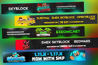 make minecraft server list banner