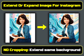 expand image or extend image same background for instagram