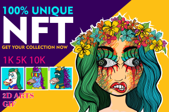 create unique collectible nft characters and nft art