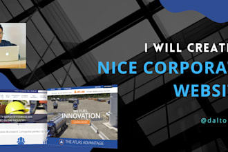 create a nice corporate, business website