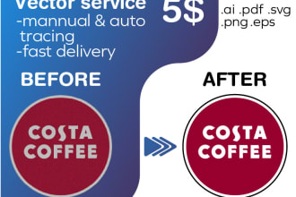 vectorize, redraw or trace your image or logo