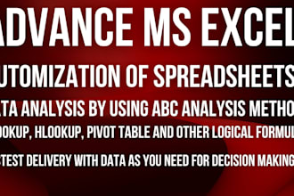 create best ms excel files with advance formulas