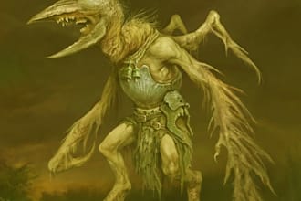 do fantasy horror character art or dark art