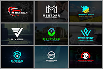 do highly modern minimalist and luxury business logo design