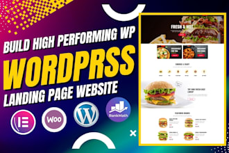 design squeeze page landing page wordpress website as wordpress developer